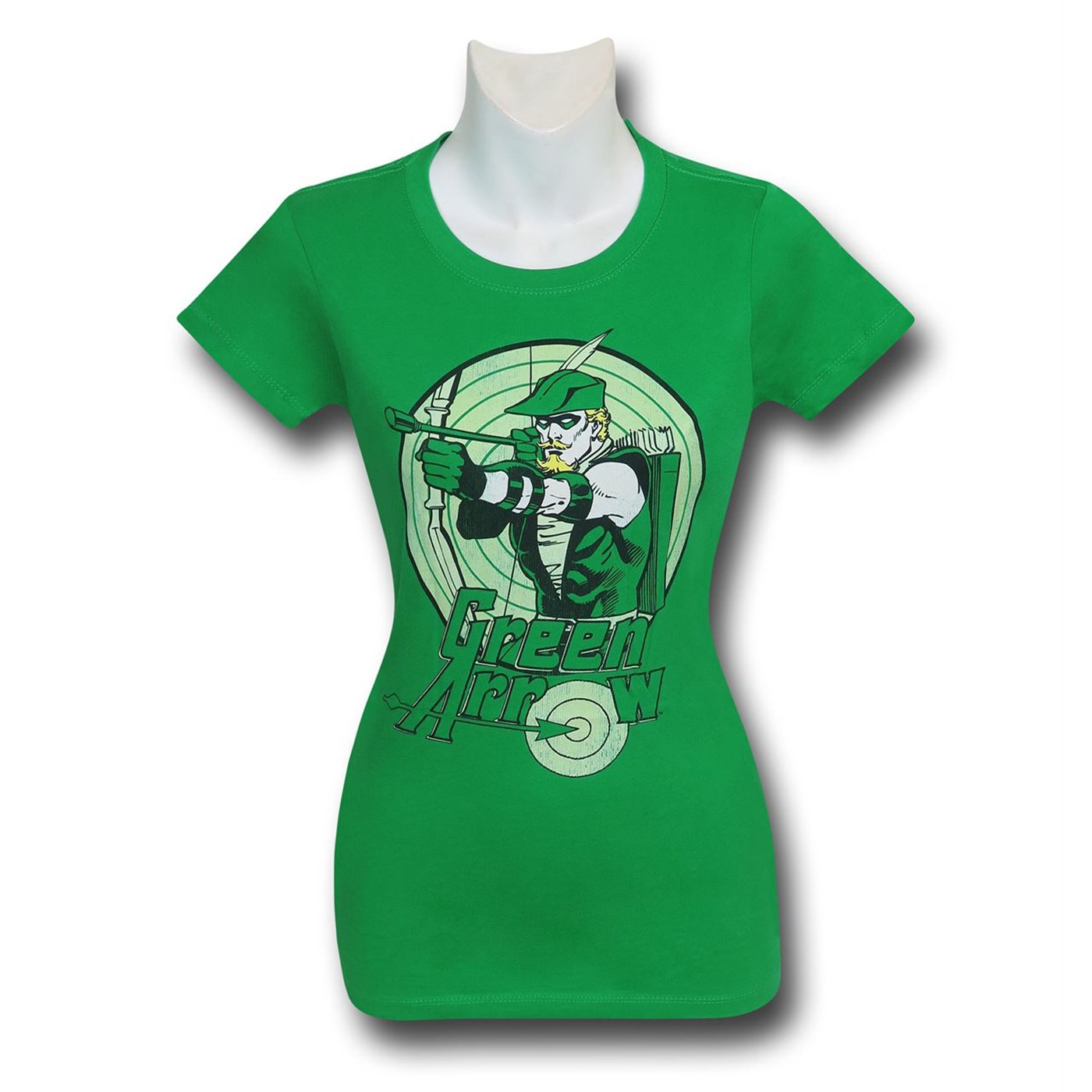 Green Arrow Bullseye Kelly Green Women's T-Shirt