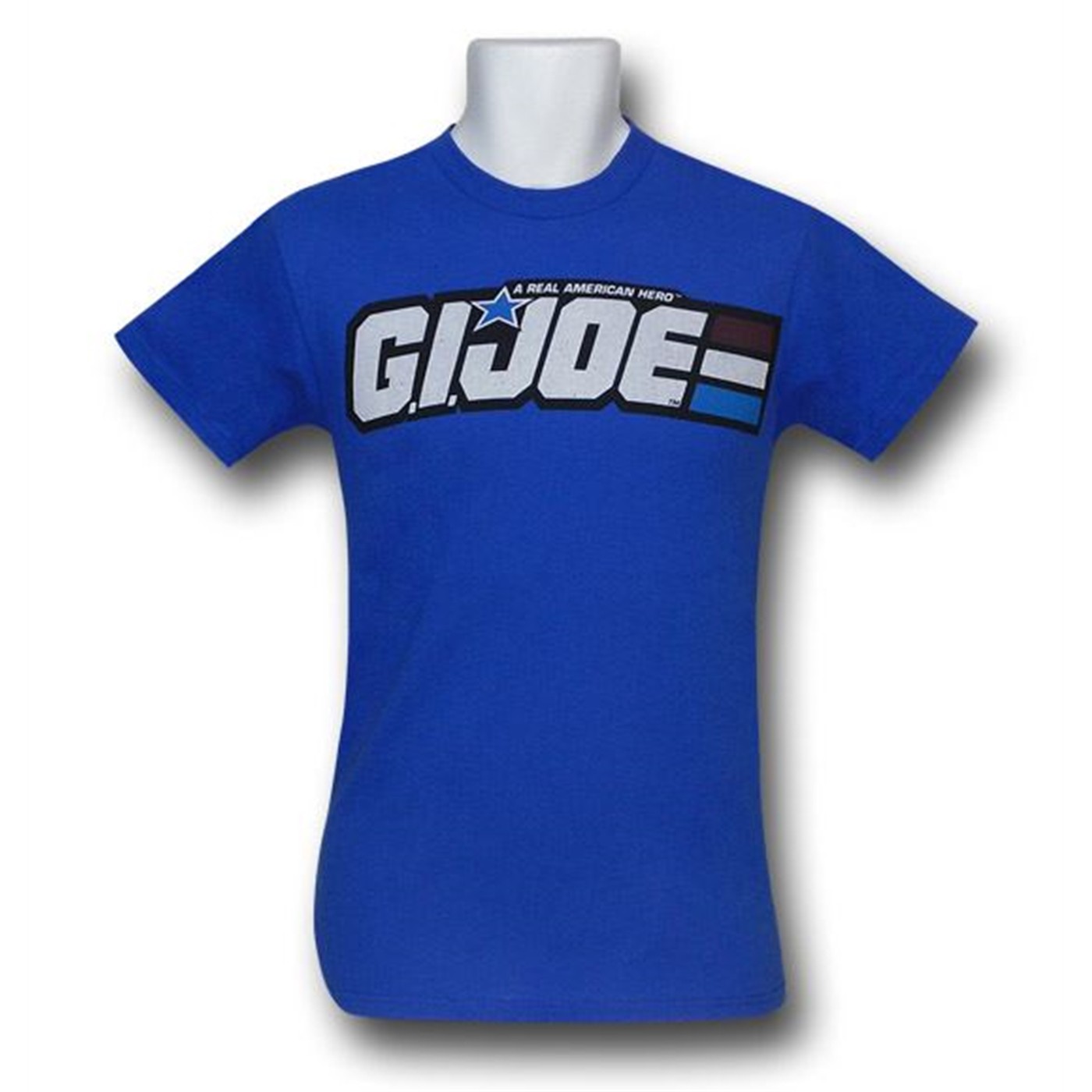 GI Joe Distressed Logo Royal Blue T-Shirt