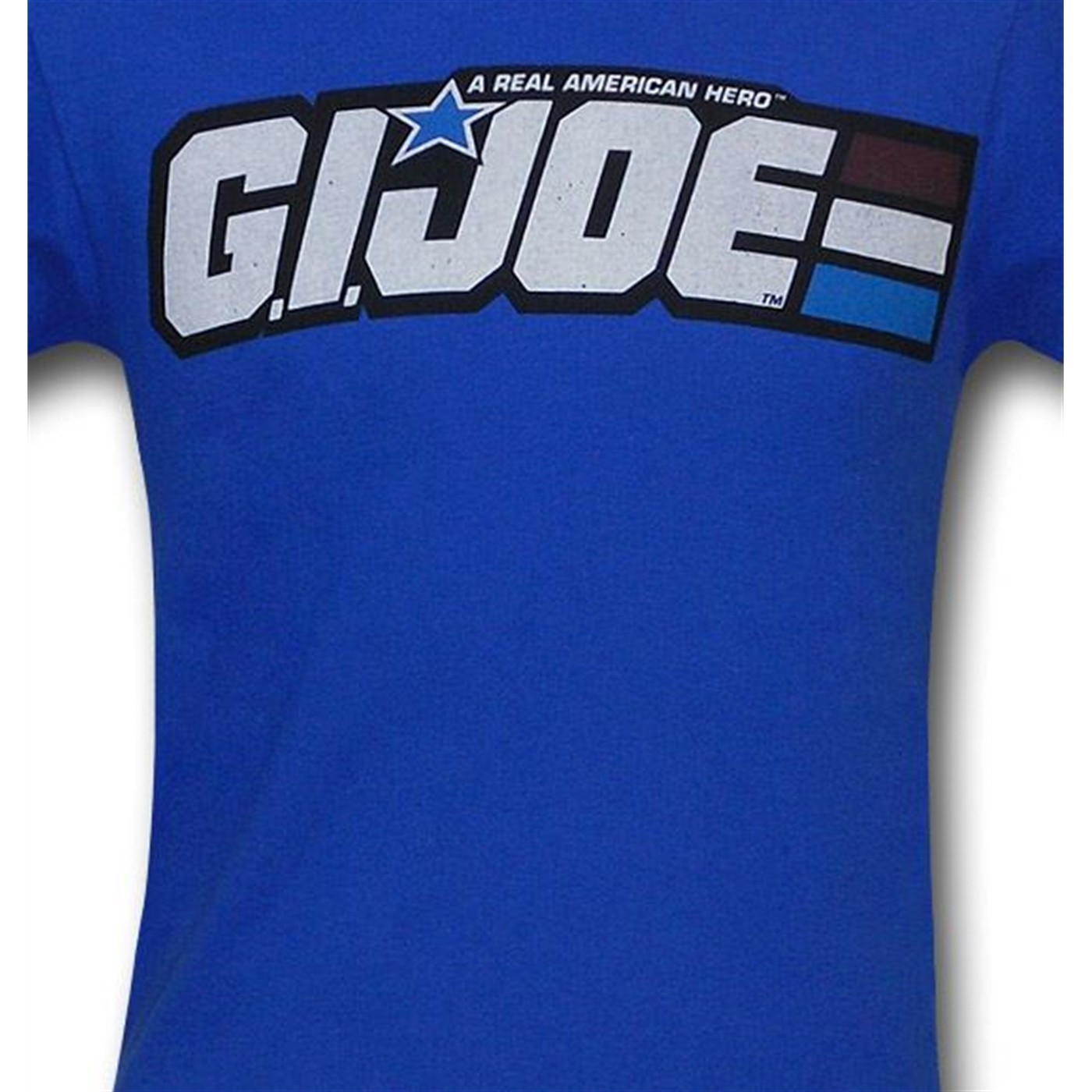 GI Joe Distressed Logo Royal Blue T-Shirt