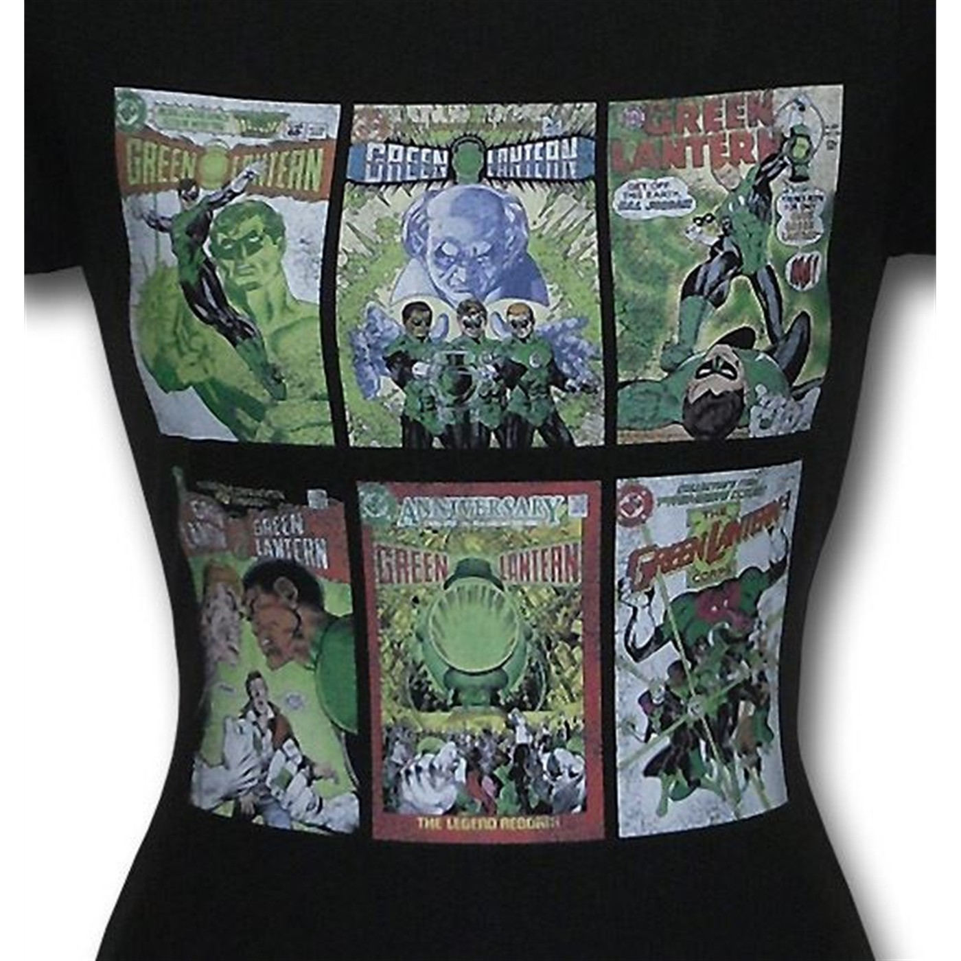 Green Lantern Classic Covers Junior Women T-Shirt