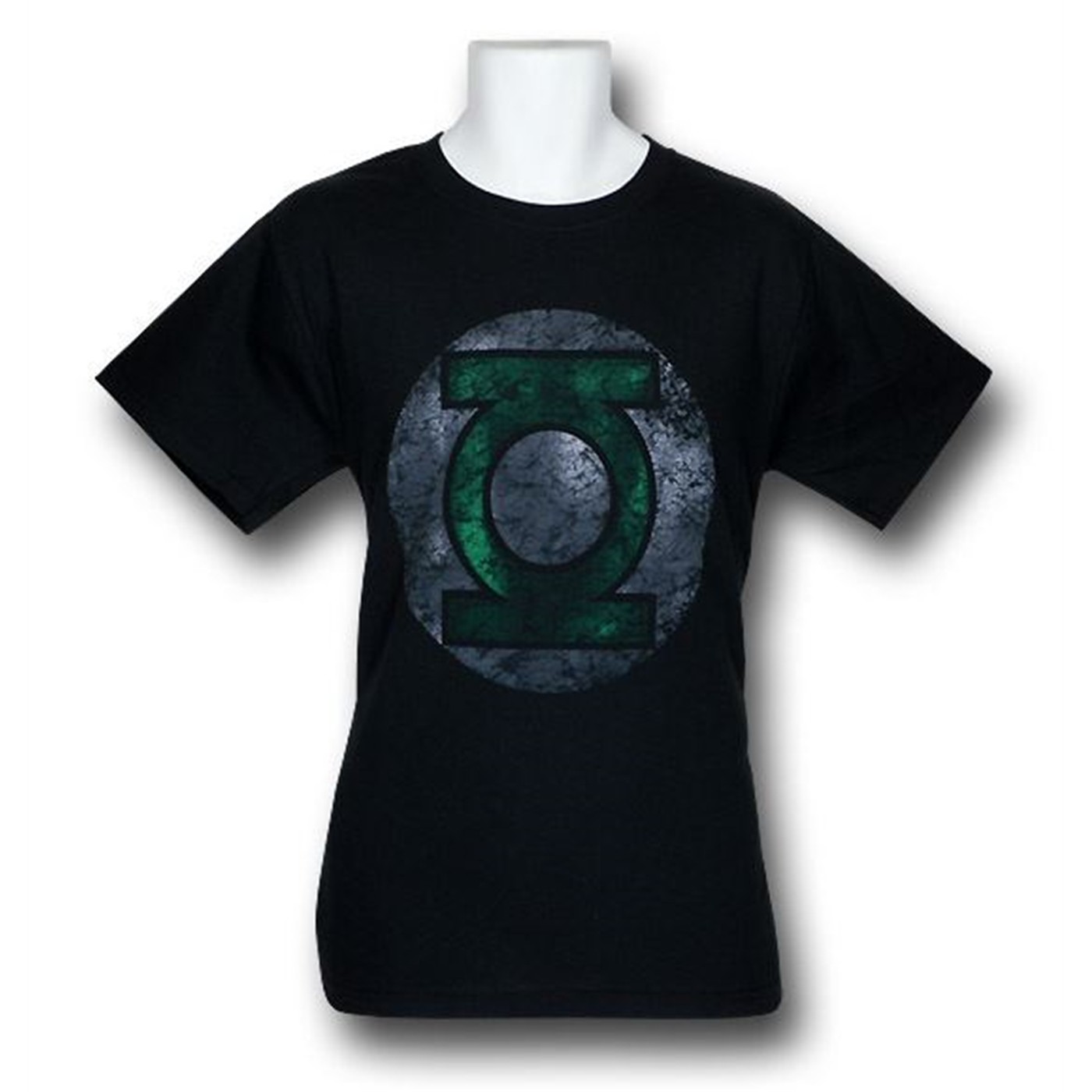 Green Lantern Distressed Black Wash T-Shirt