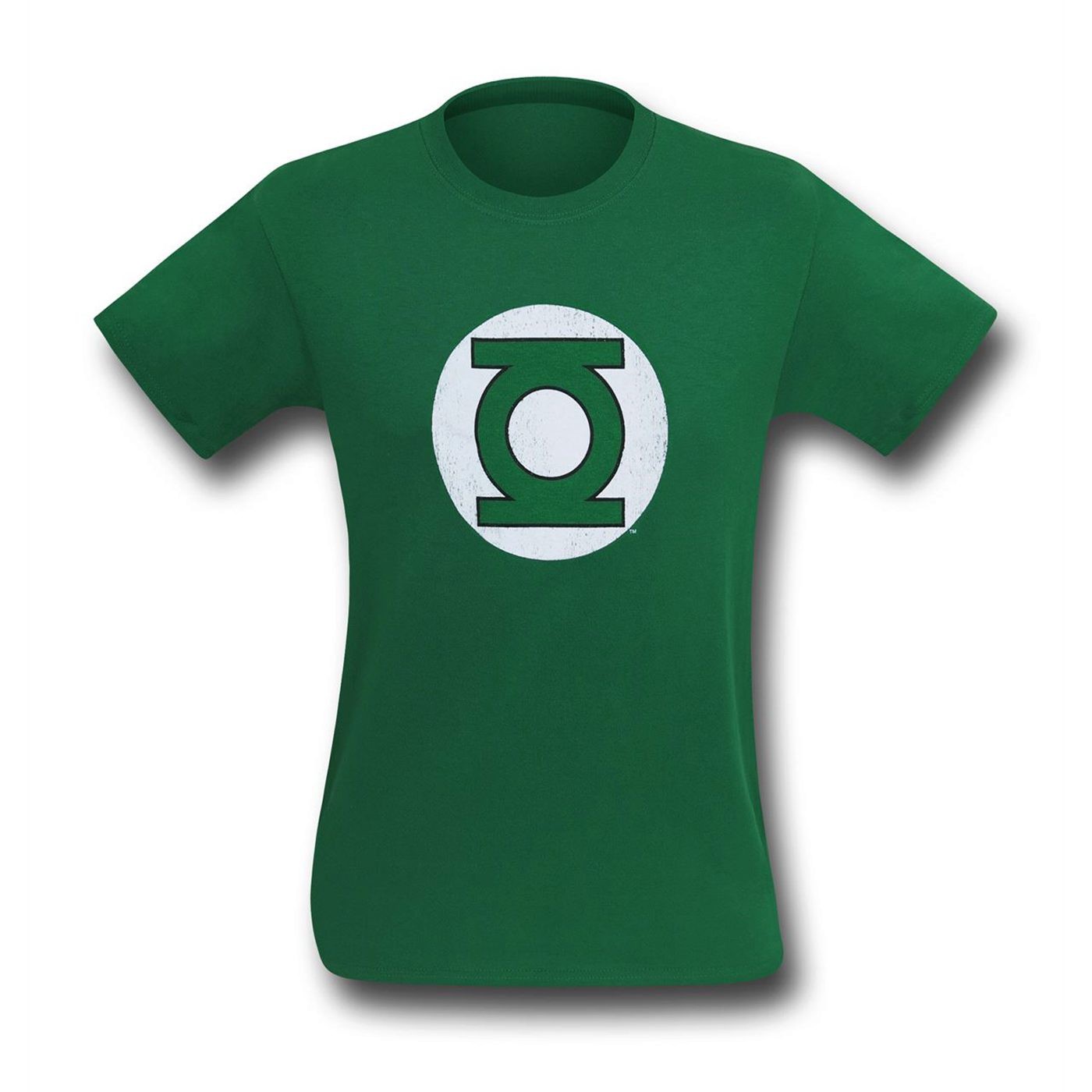 Green Lantern Hal Jordan Distressed Logo Men's T-Shirt