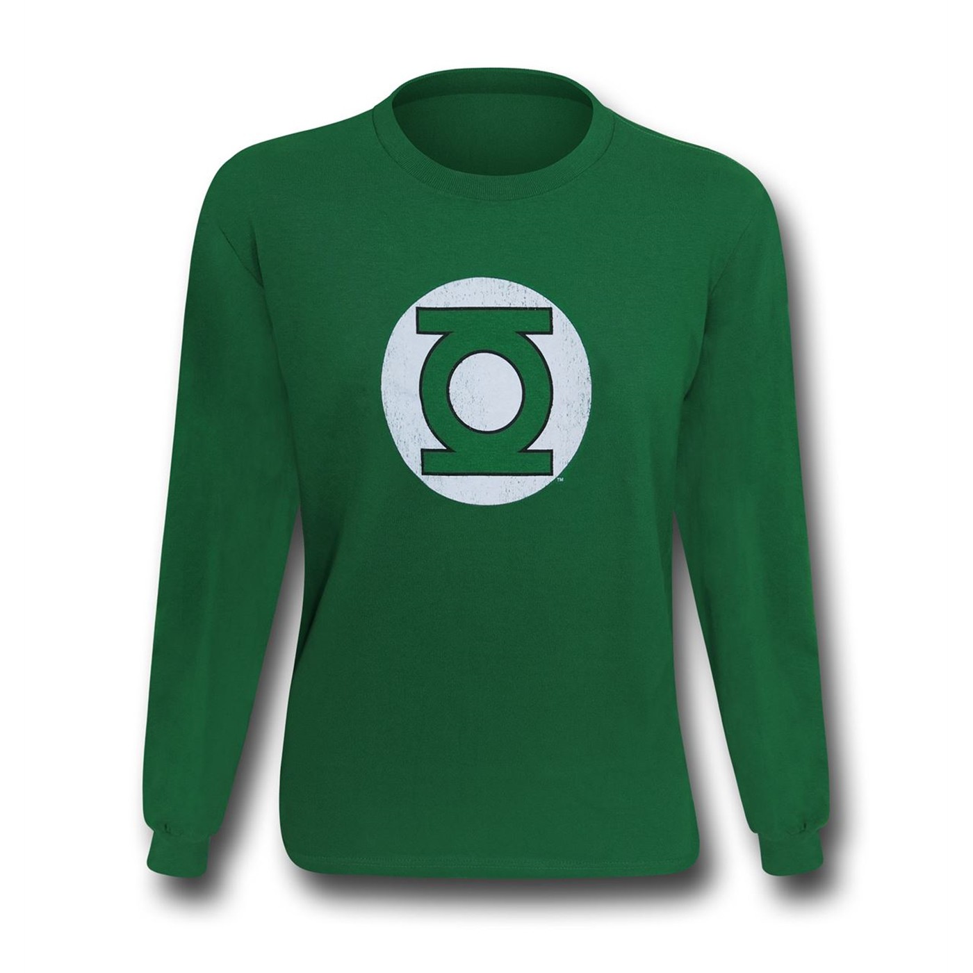 Green Lantern Hal Jordan Distressed L/S Men's T-Shirt
