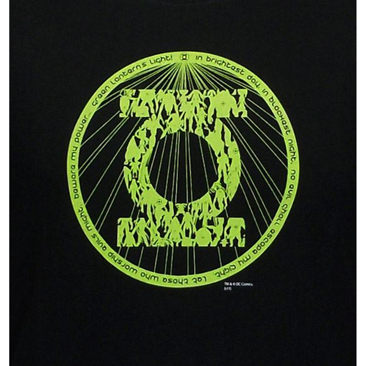 Green Lantern Oath and Member Symbol T-Shirt