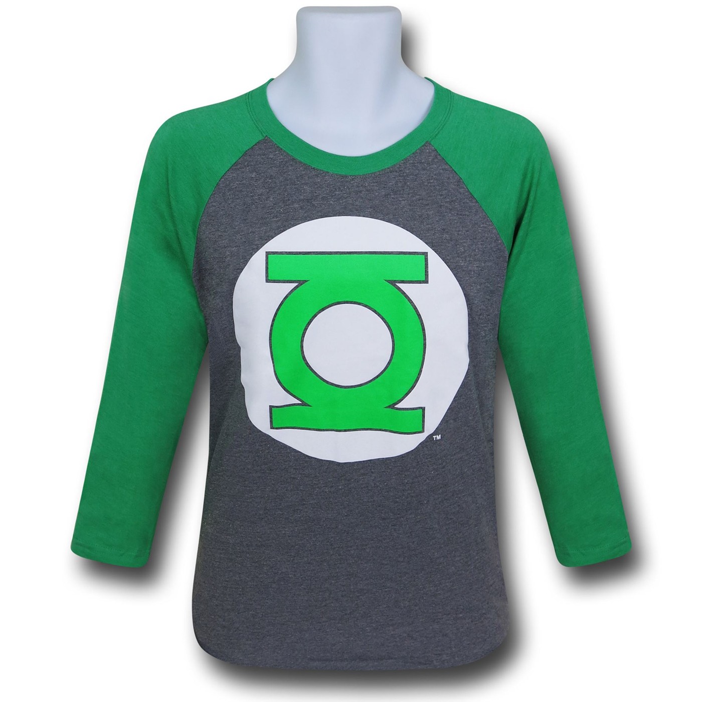 Green Lantern Split-Color Raglan T-Shirt