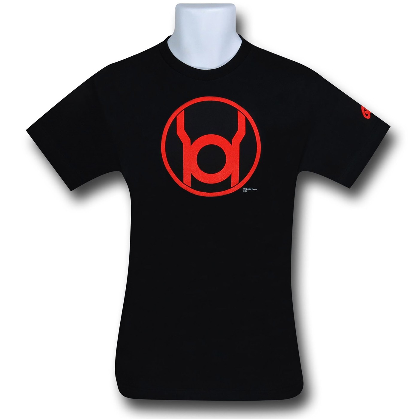 Red Lantern Symbol on Black T-Shirt