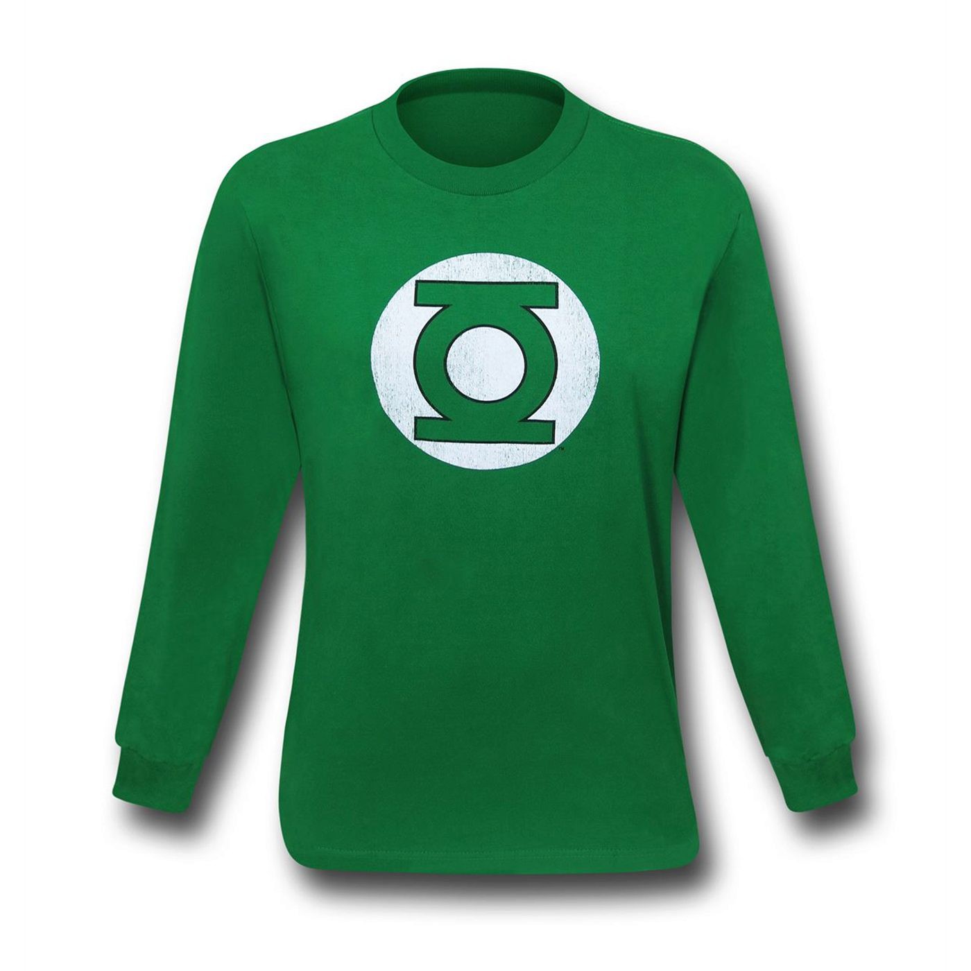 Green Lantern Distressed Symbol Long Sleeve T-Shirt