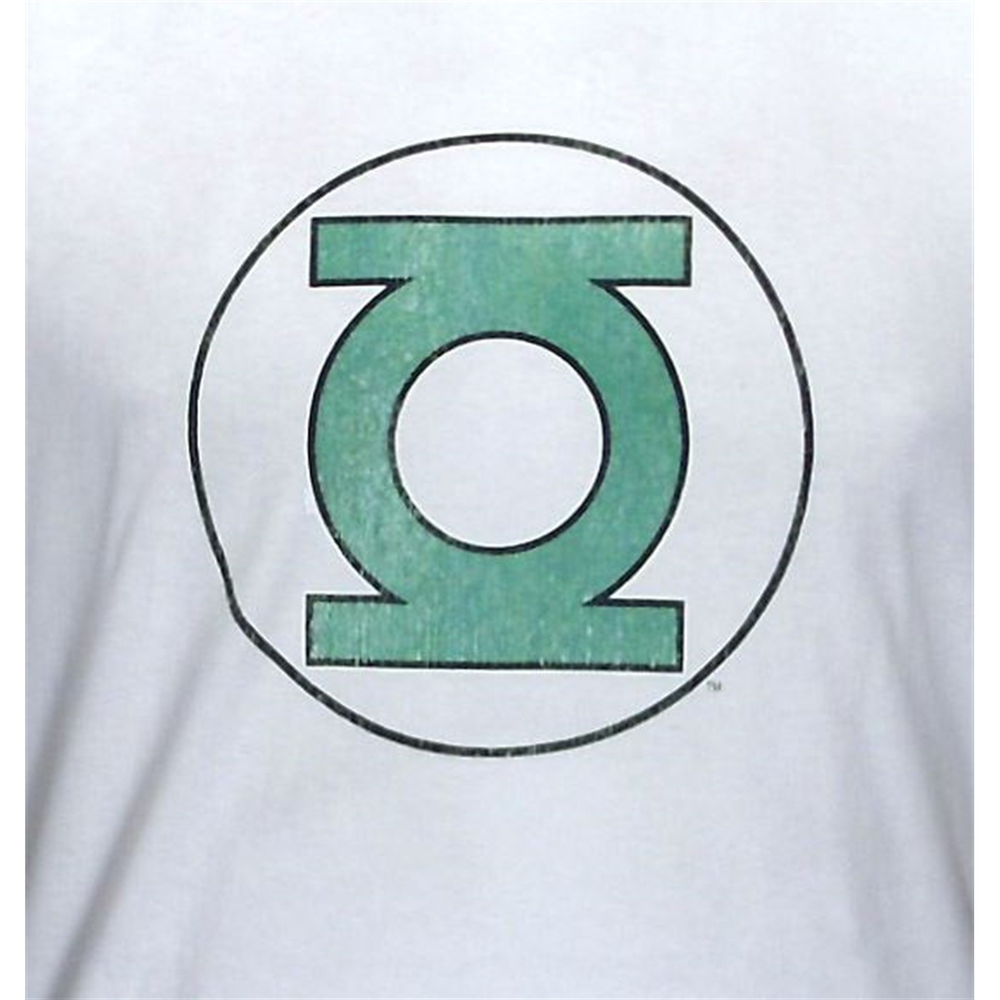 Green Lantern Distressed Symbol Ringer T-Shirt