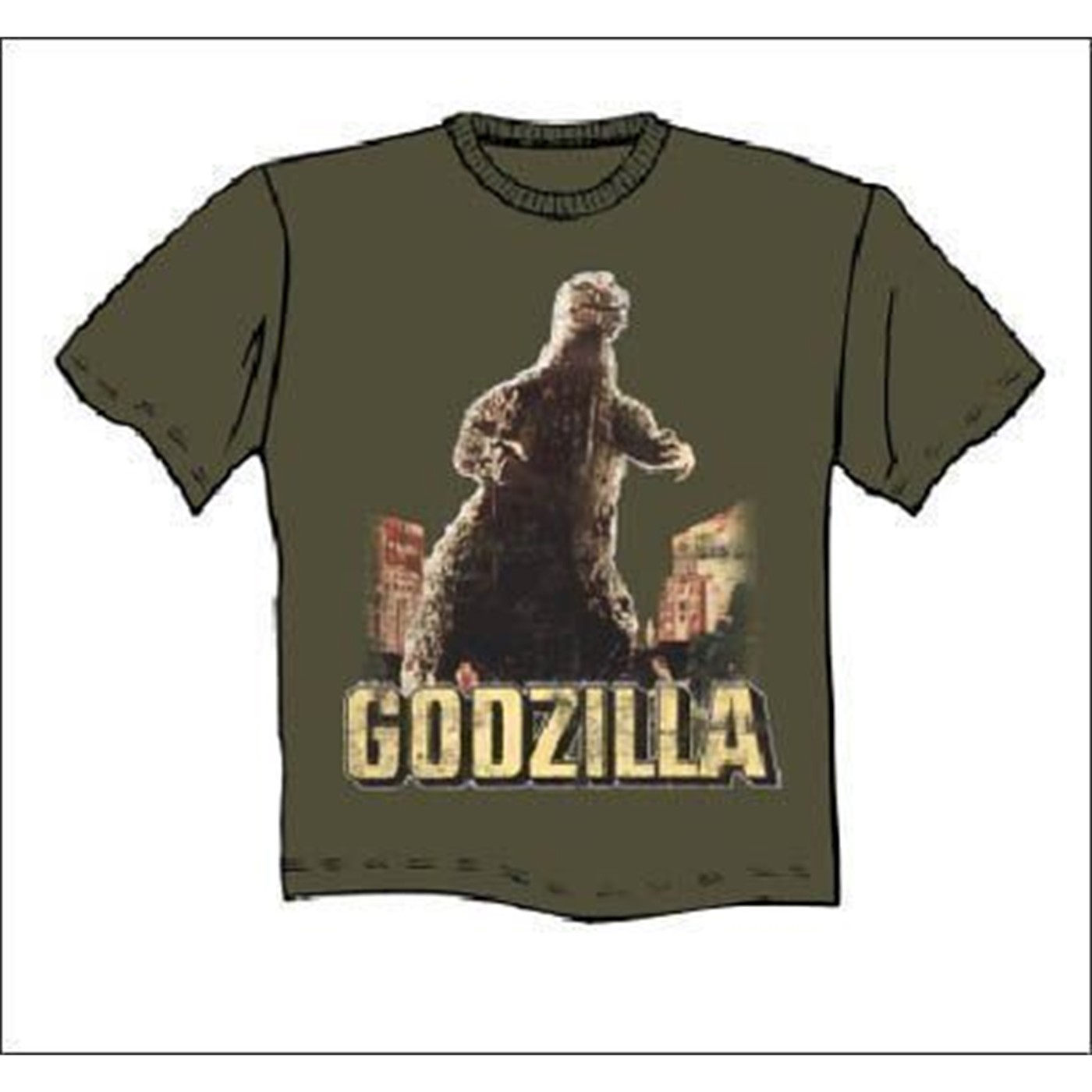 Godzilla T-Shirt Logo Cityscape