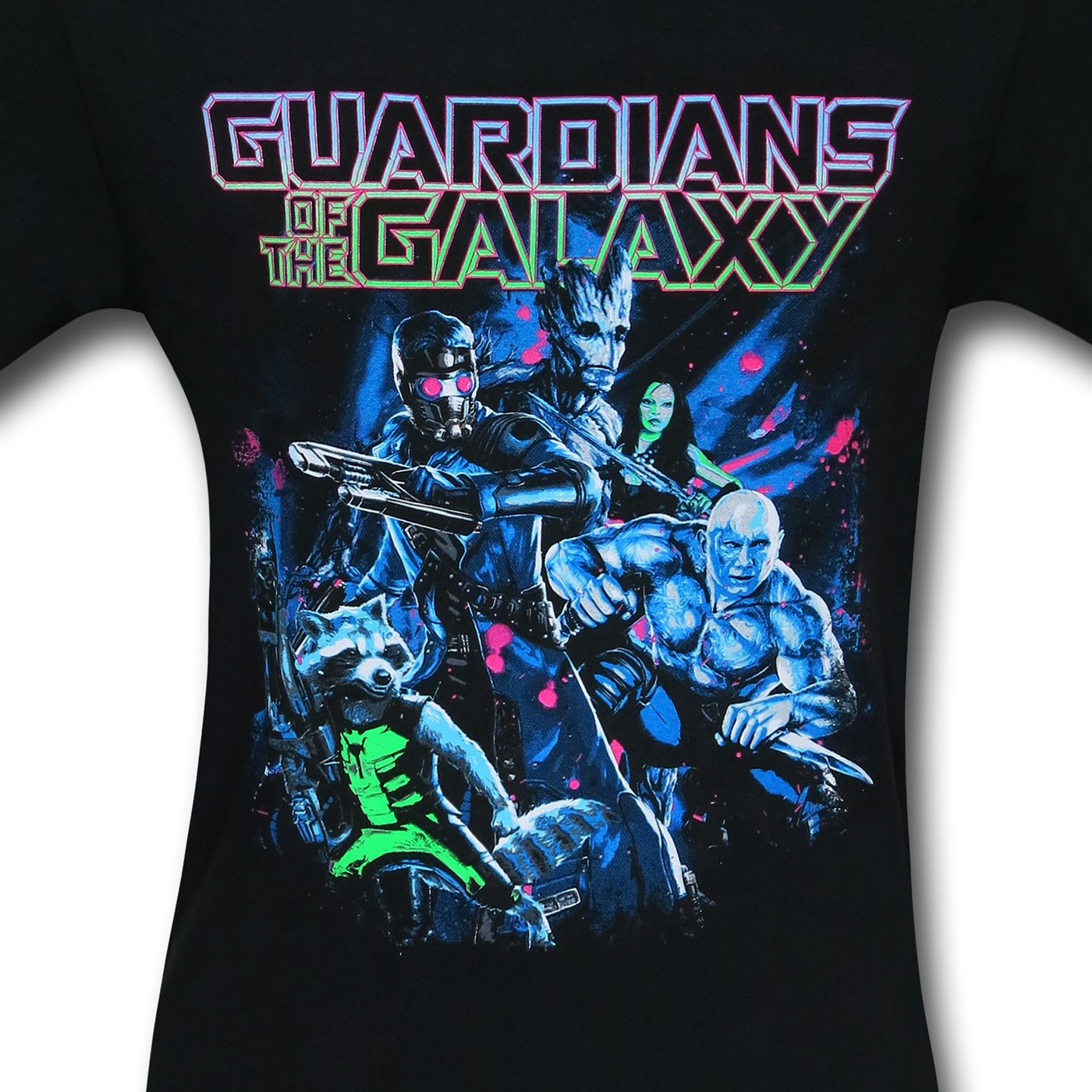 Guardians of the Galaxy Epic Poster Black T-Shirt