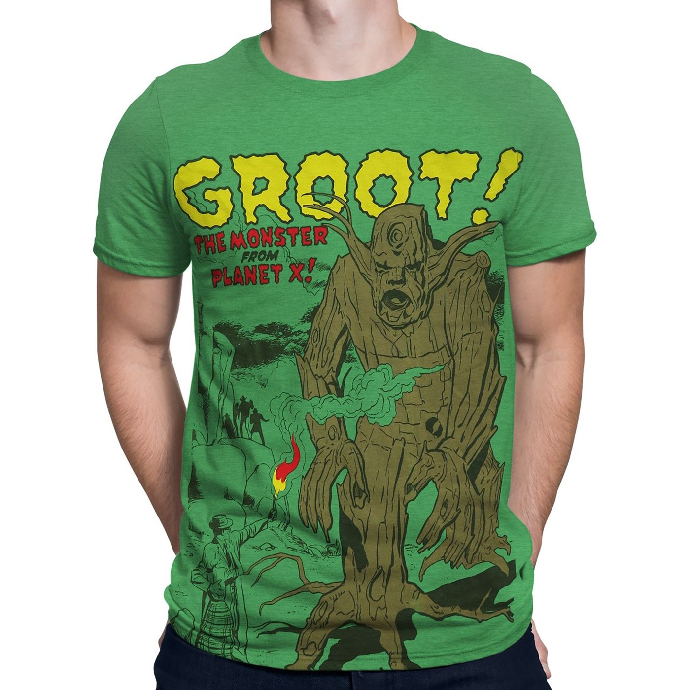 GOTG Groot The Monster From Planet X Men's T-Shirt