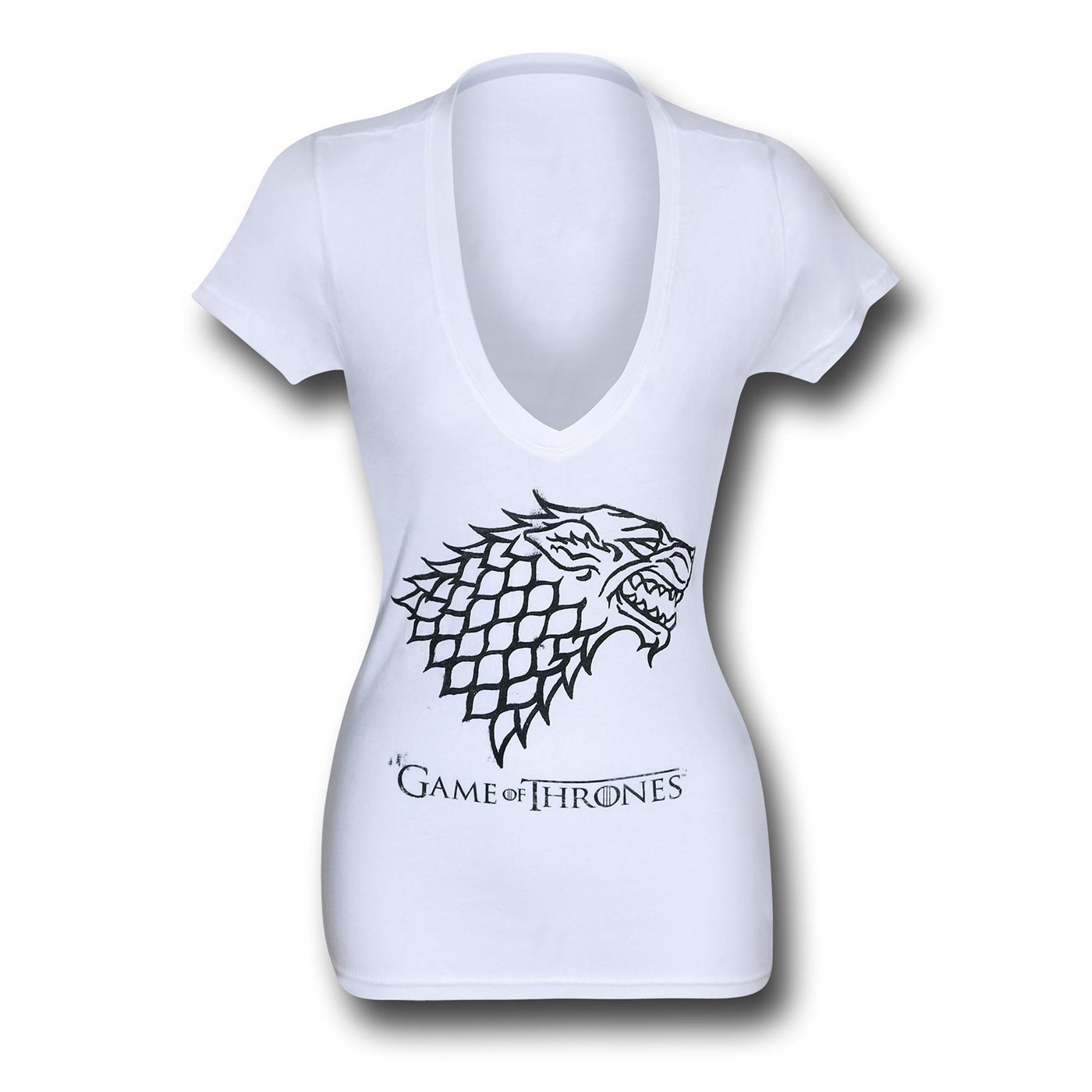 Game of Thrones Stark Women's V-Neck T-Shirt