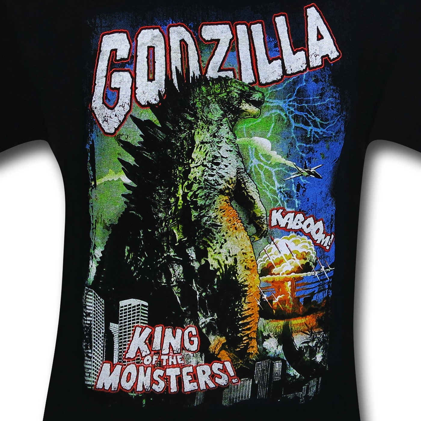 Godzilla King of the Monsters on Black T-Shirt