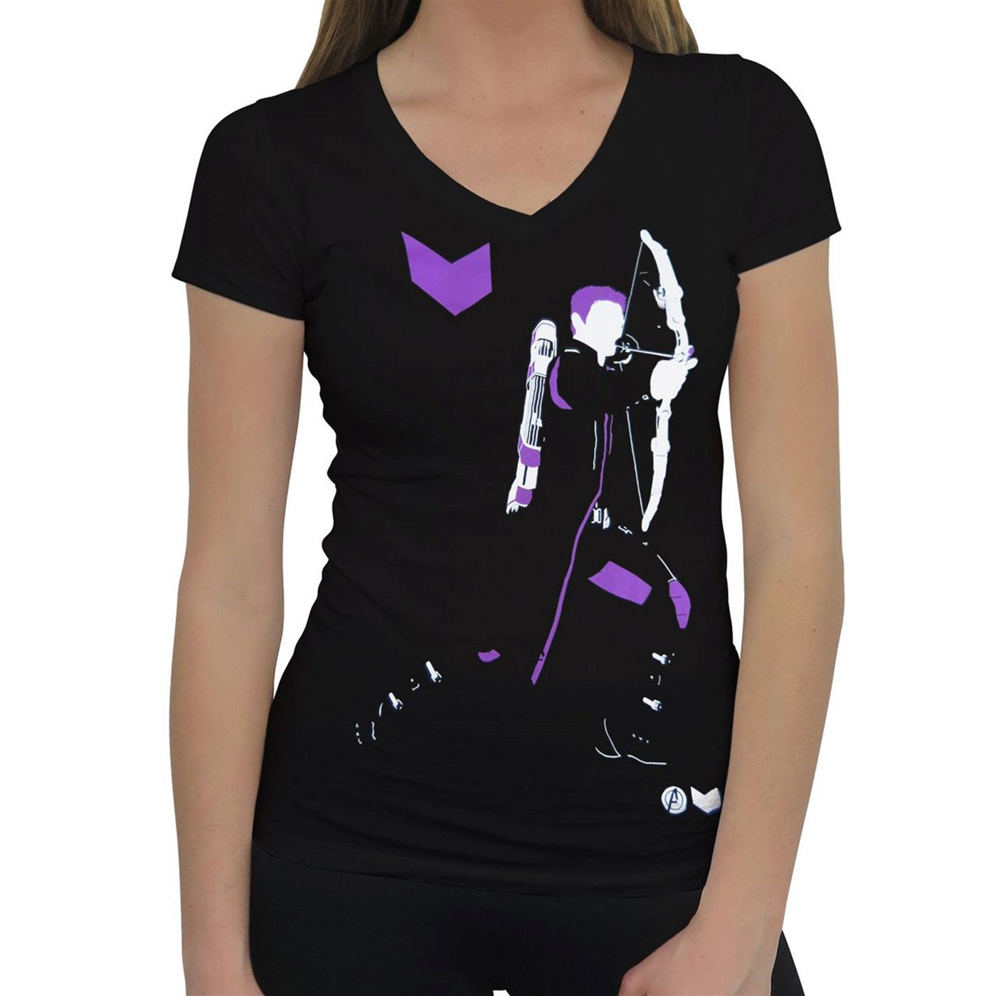 Hawkeye Kneeling Women's V-Neck T-Shirt