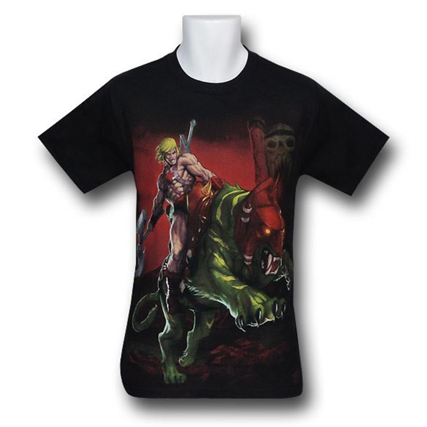 He-Man With Battle Cat T-Shirt