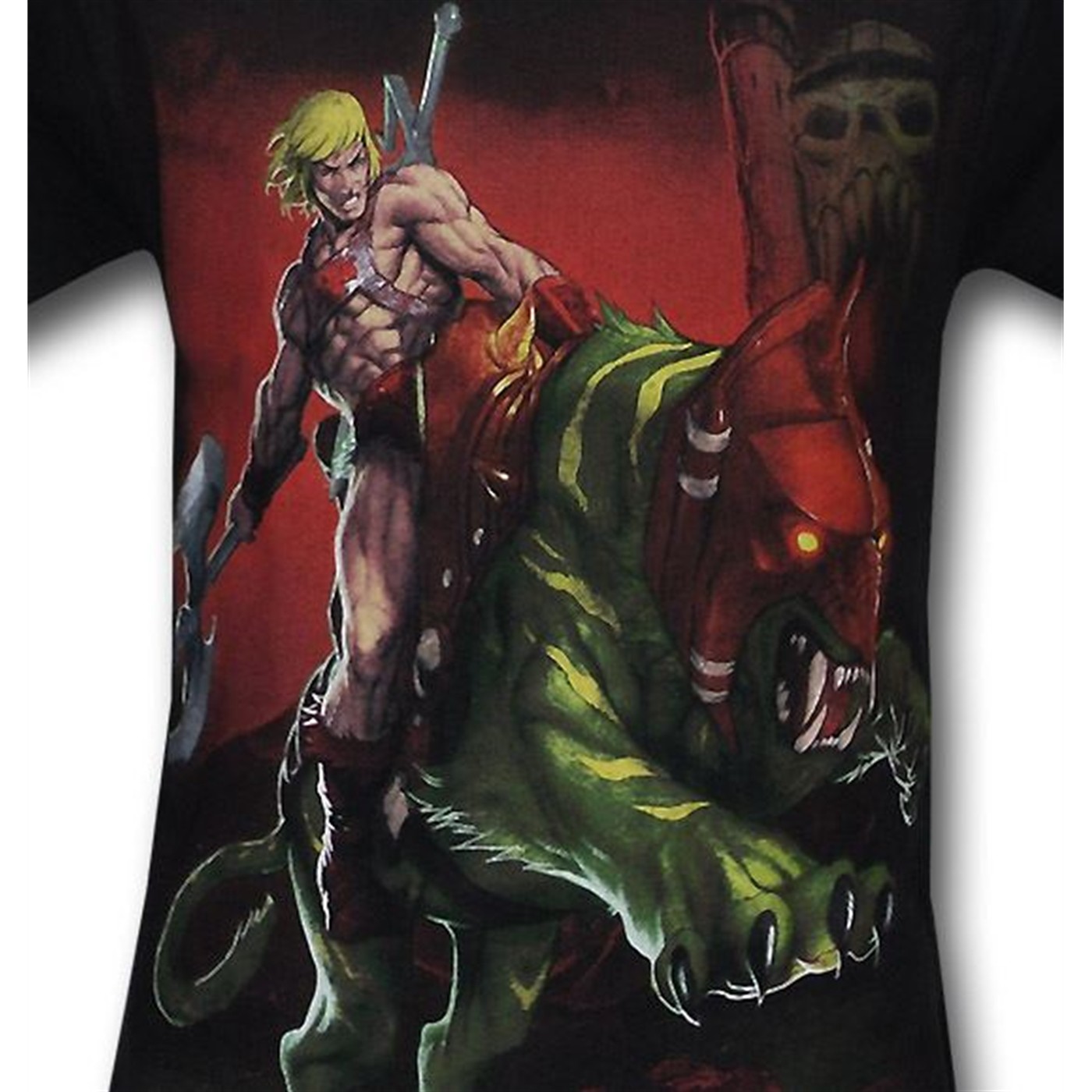 He-Man With Battle Cat T-Shirt