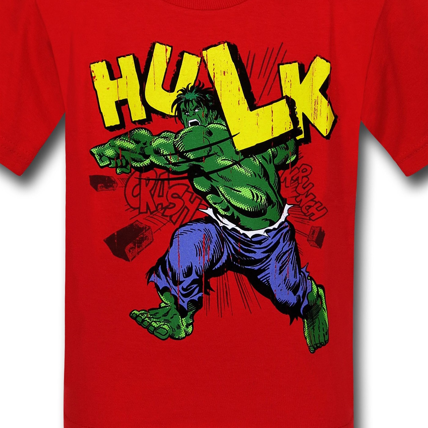 Hulk Name Crunch Red Kids T-Shirt