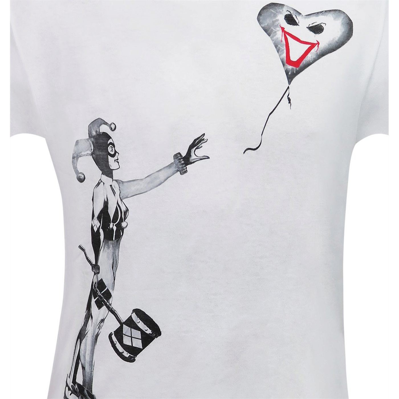 Harley Quinn Balloon Stencil Men's T-Shirt