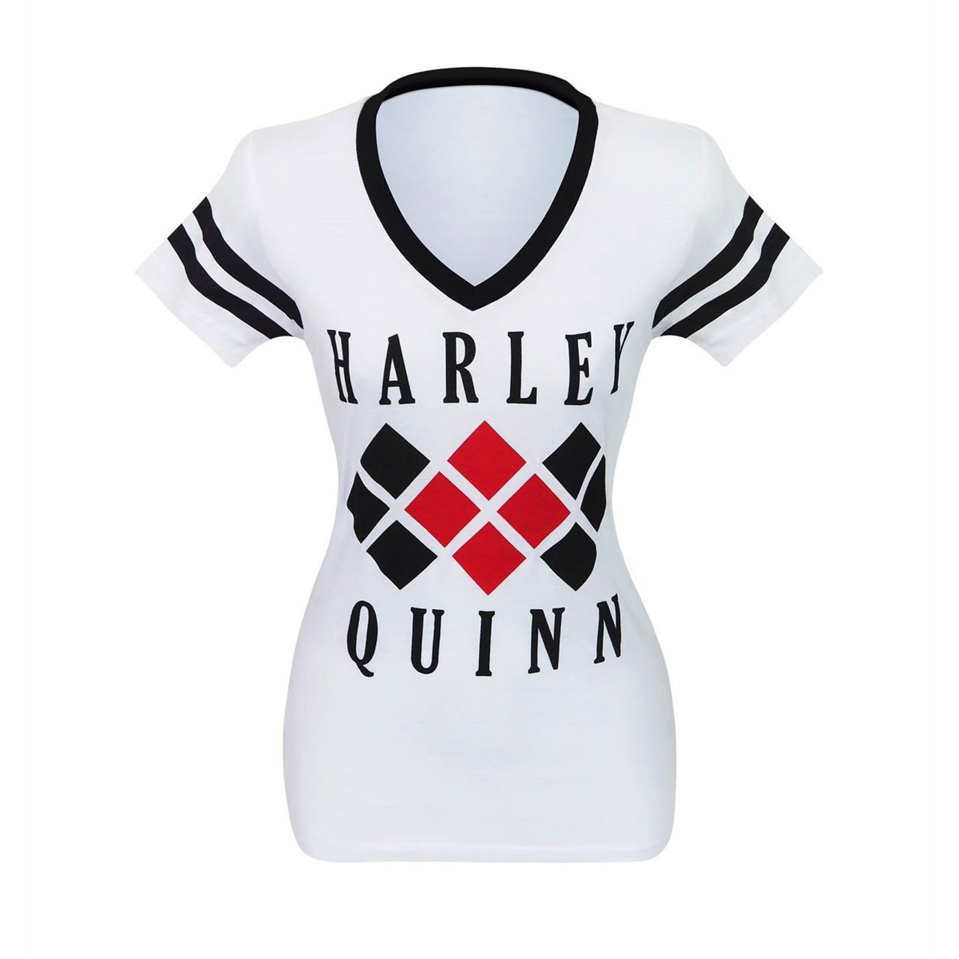 Harley Quinn Diamond Women's Varsity V-Neck T-Shirt