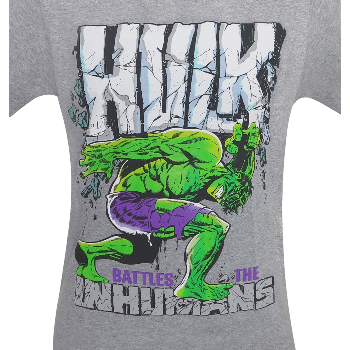 Hulk Battles The Inhumans Men's T-Shirt
