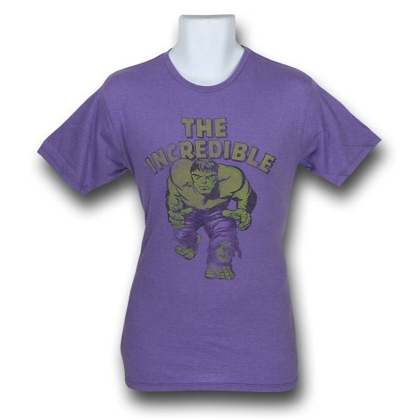 Hulk Red Decco Distressed Purple T-Shirt