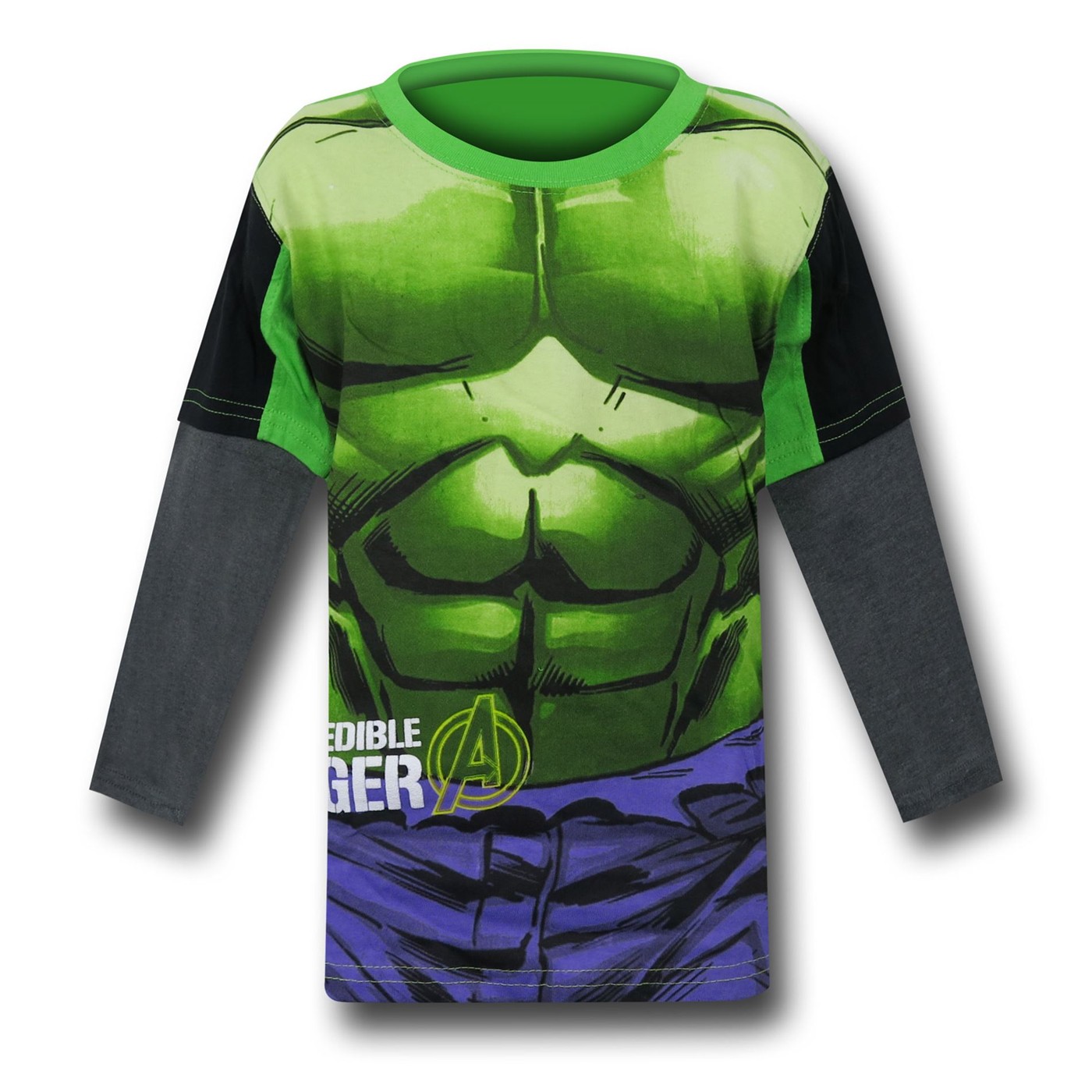 Hulk Kids Long Sleeve Costume T-Shirt