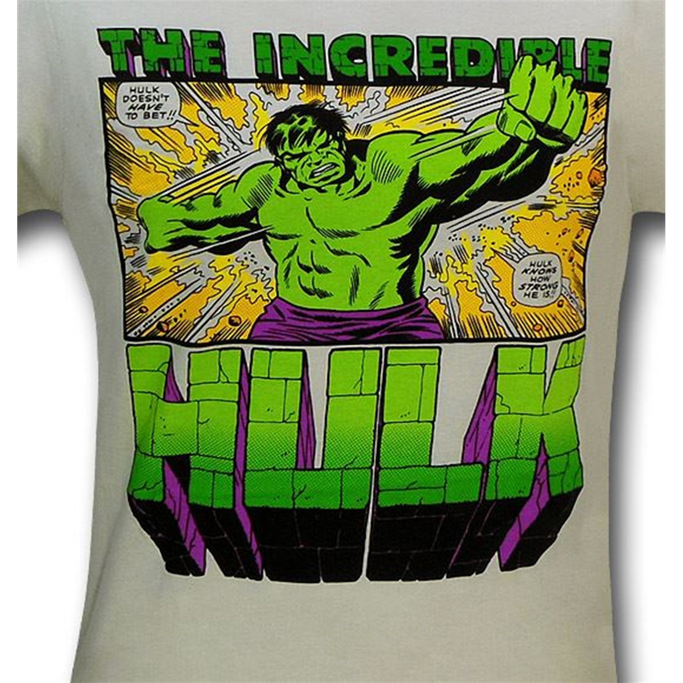 Hulk Knows How Strong He Is! 30 Single T-Shirt