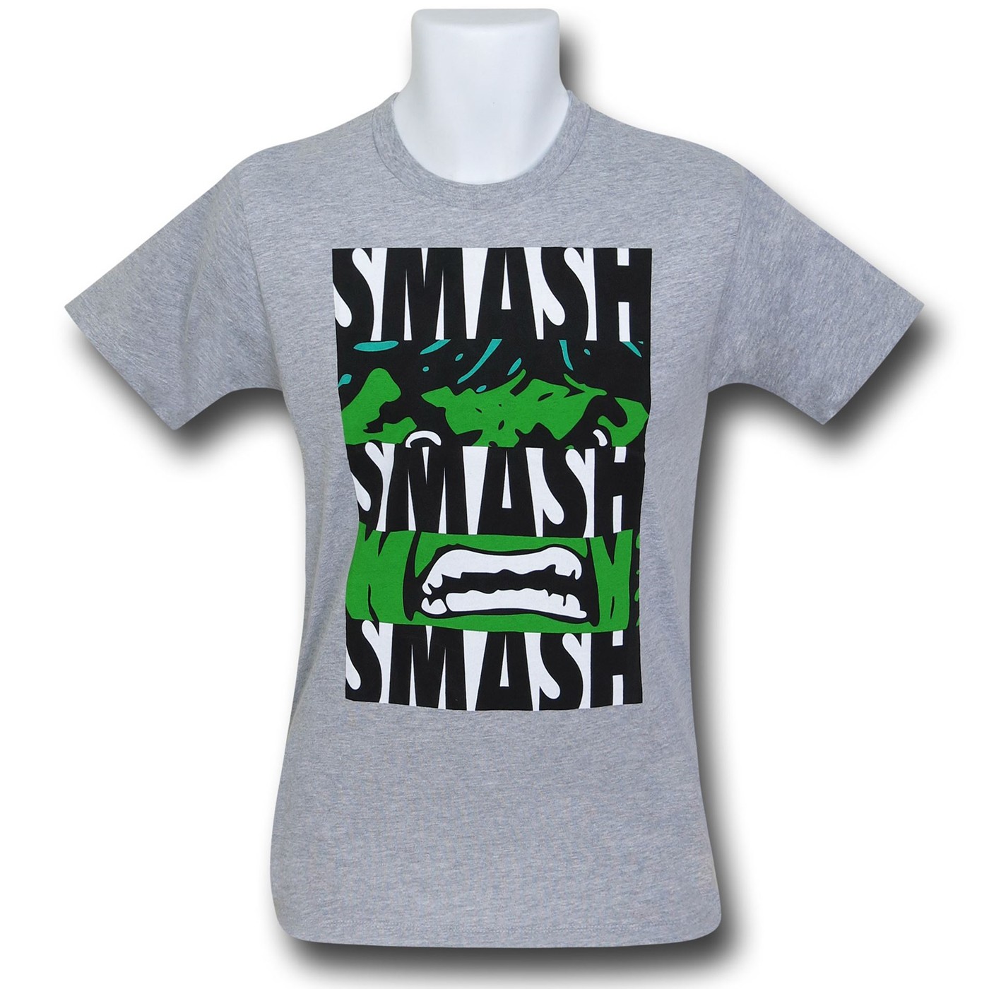 Hulk Smash Bars on Grey T-Shirt