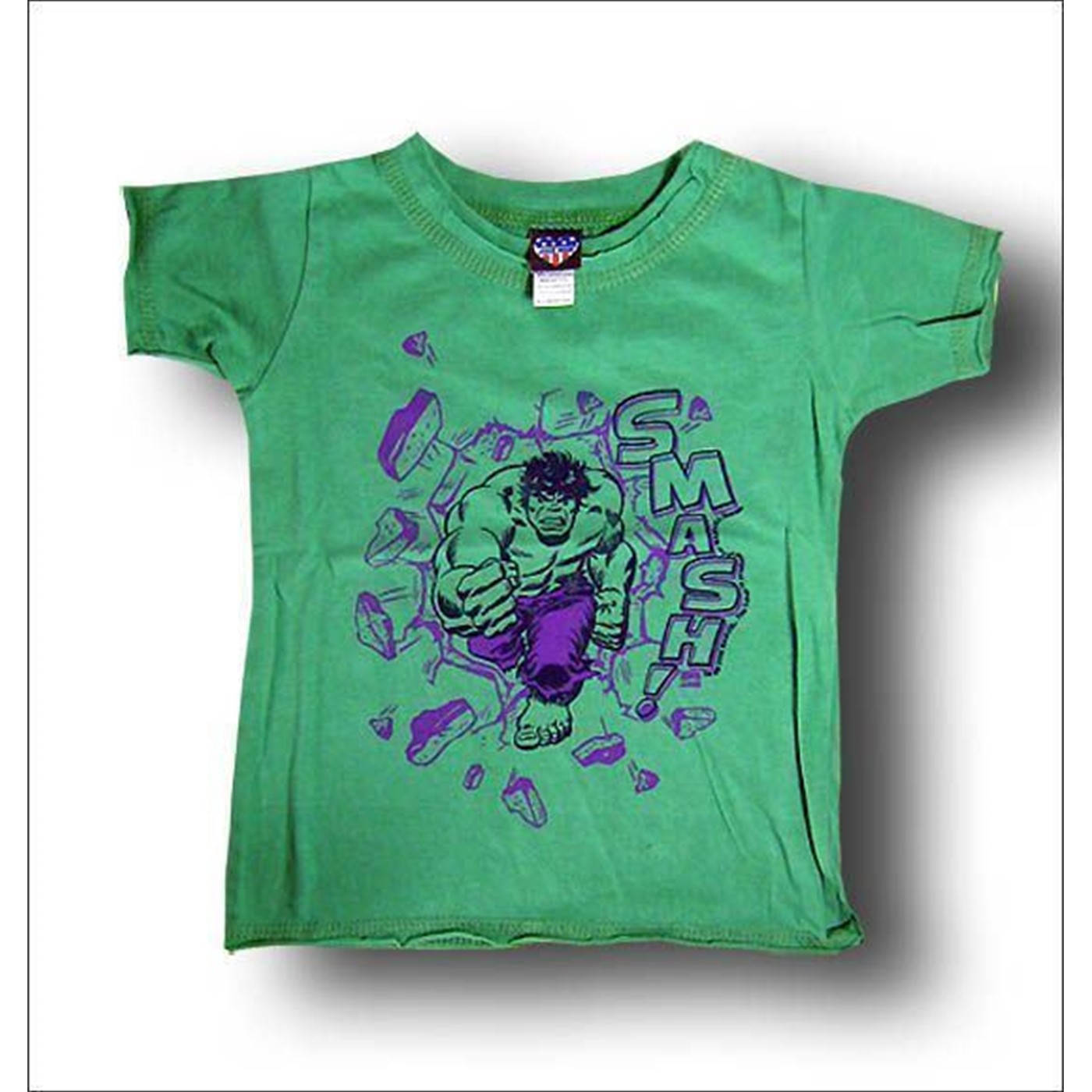 Hulk Smash Shamrock Green Juvenile T-shirt by Junk Food