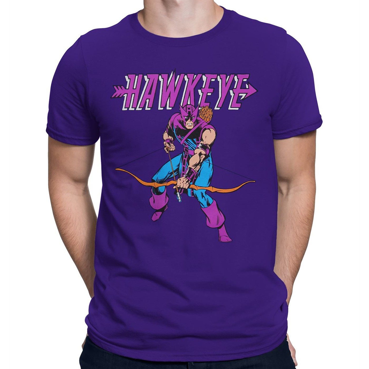 Hawkeye Retro Purple T-Shirt