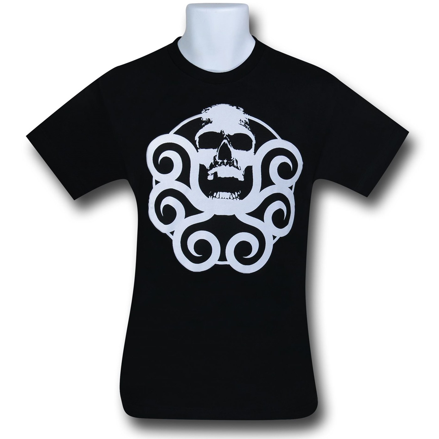 Hydra White Symbol on Black T-Shirt