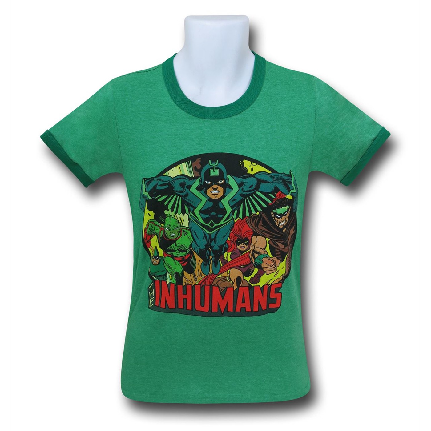 Inhumans on Green T-Shirt