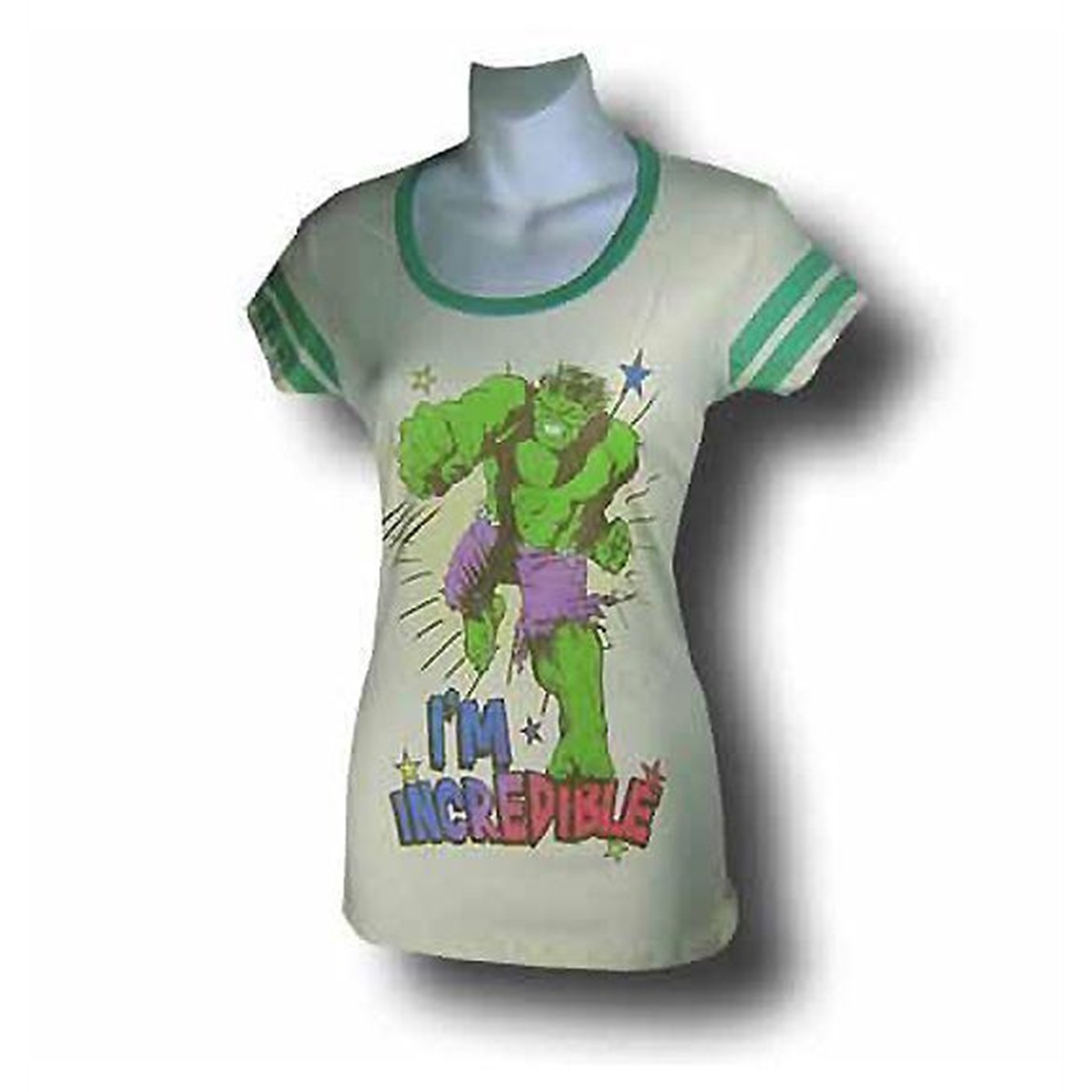 Incredible Hulk Women's I'm Incredible Ringer T-Shirt
