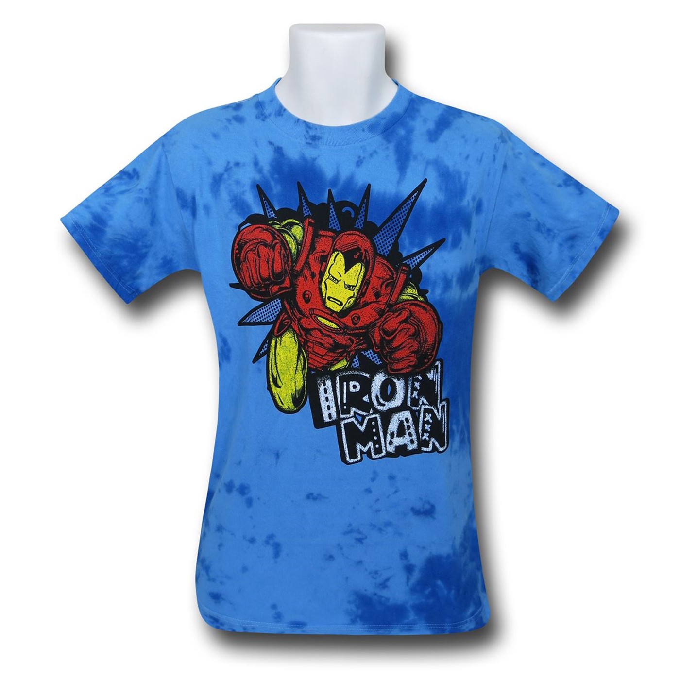 Iron Man Pointed Tie-Dye Kids T-Shirt