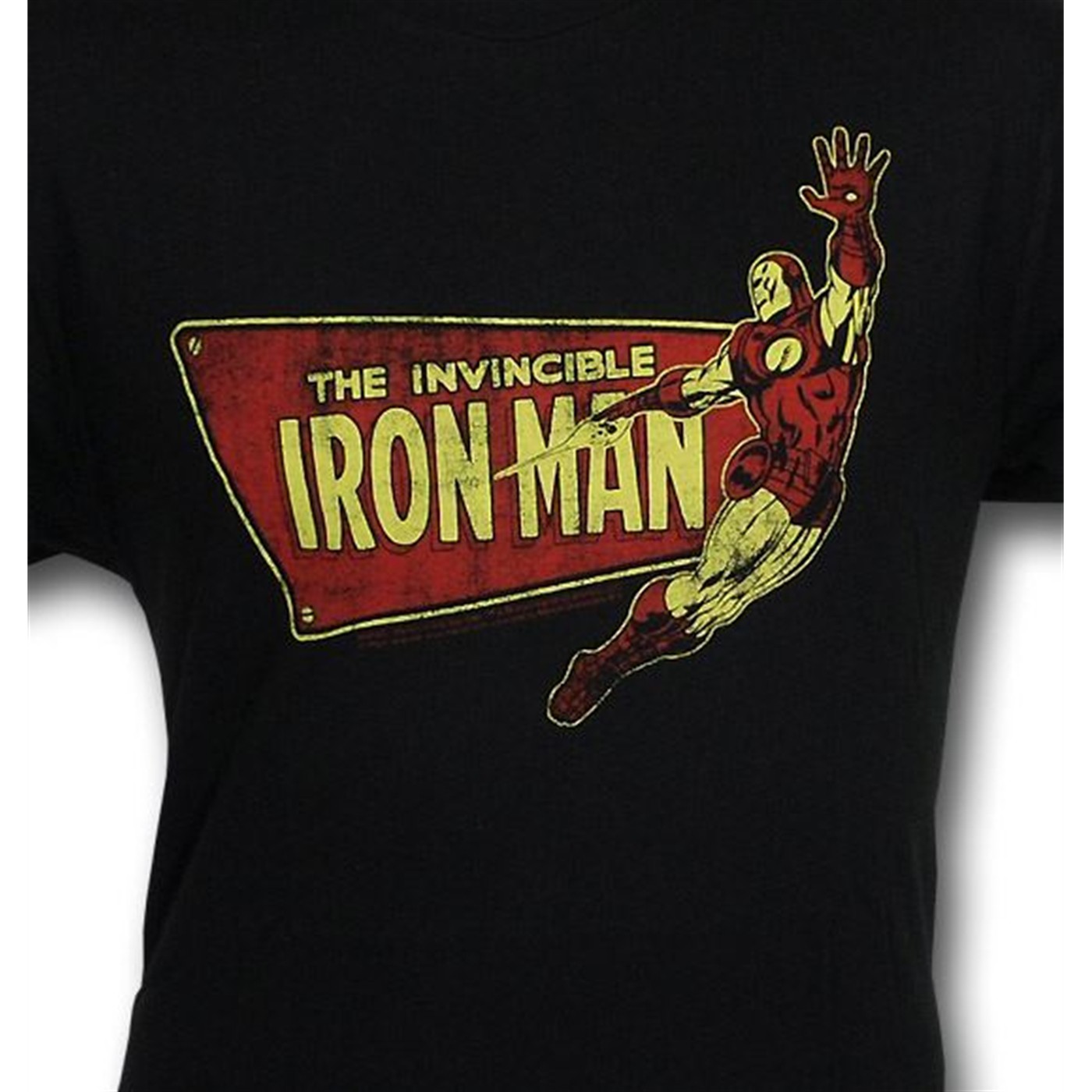 Iron Man Flying Logo Classic Armor (30 Single) T-Shirt