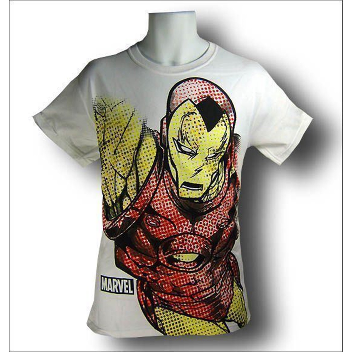 Iron Man Rendered in Dots T-Shirt