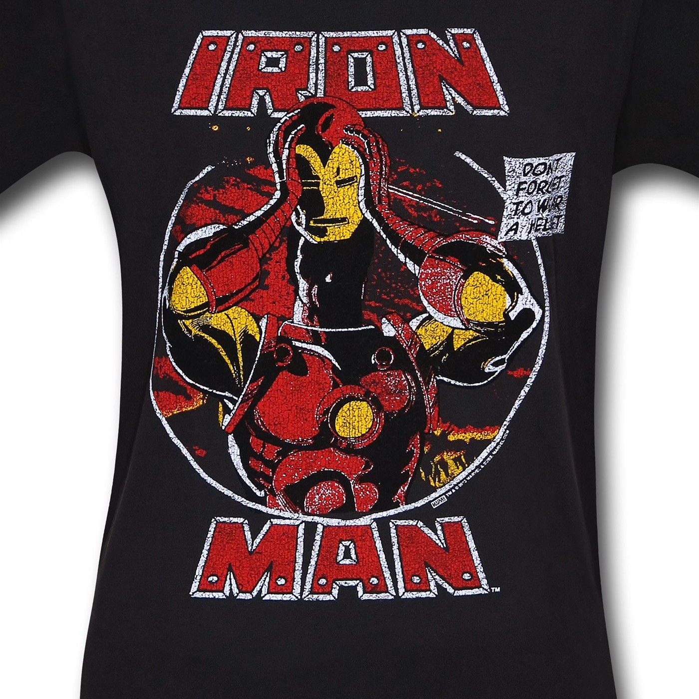 Iron Man Wear a Helmet Junk Food T-Shirt