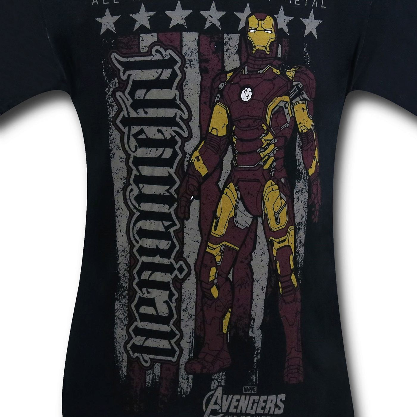 Iron Man Metal Red Chapter Ambigram T-Shirt