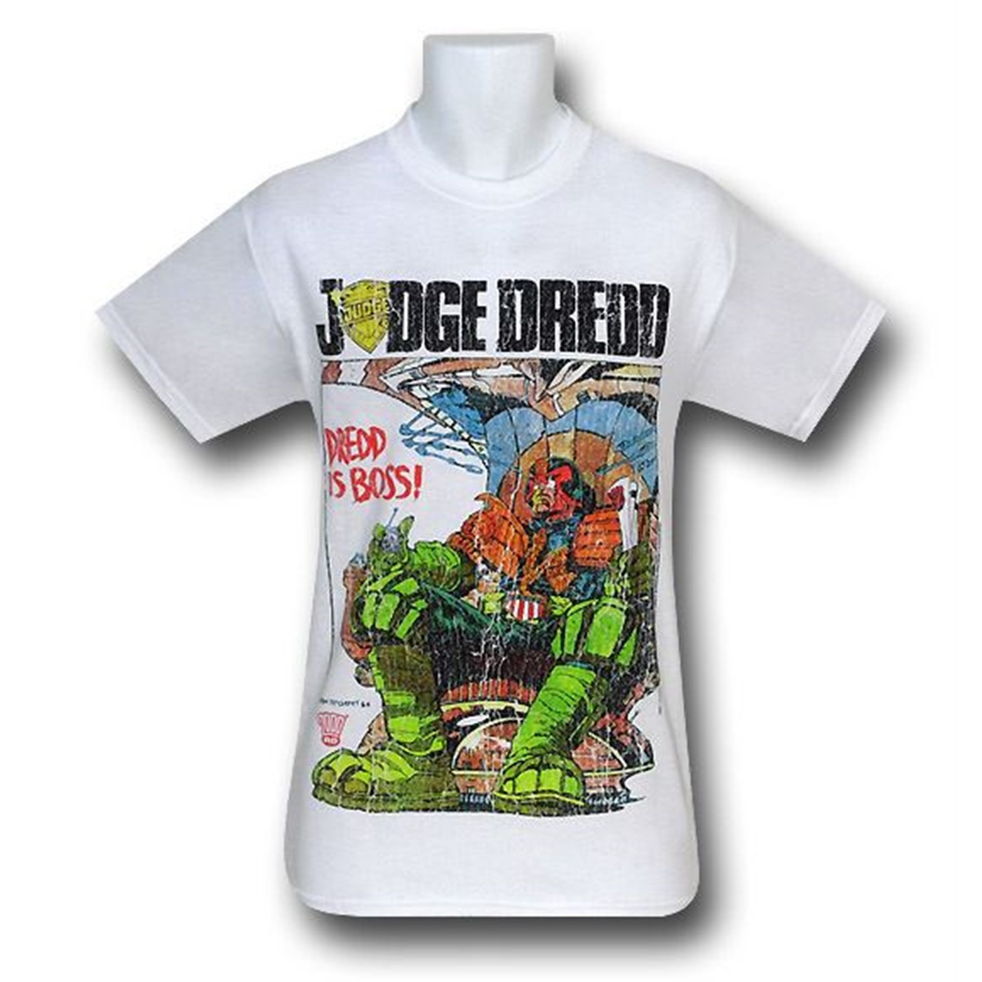 Judge Dredd Dredd Is Boss White T-Shirt