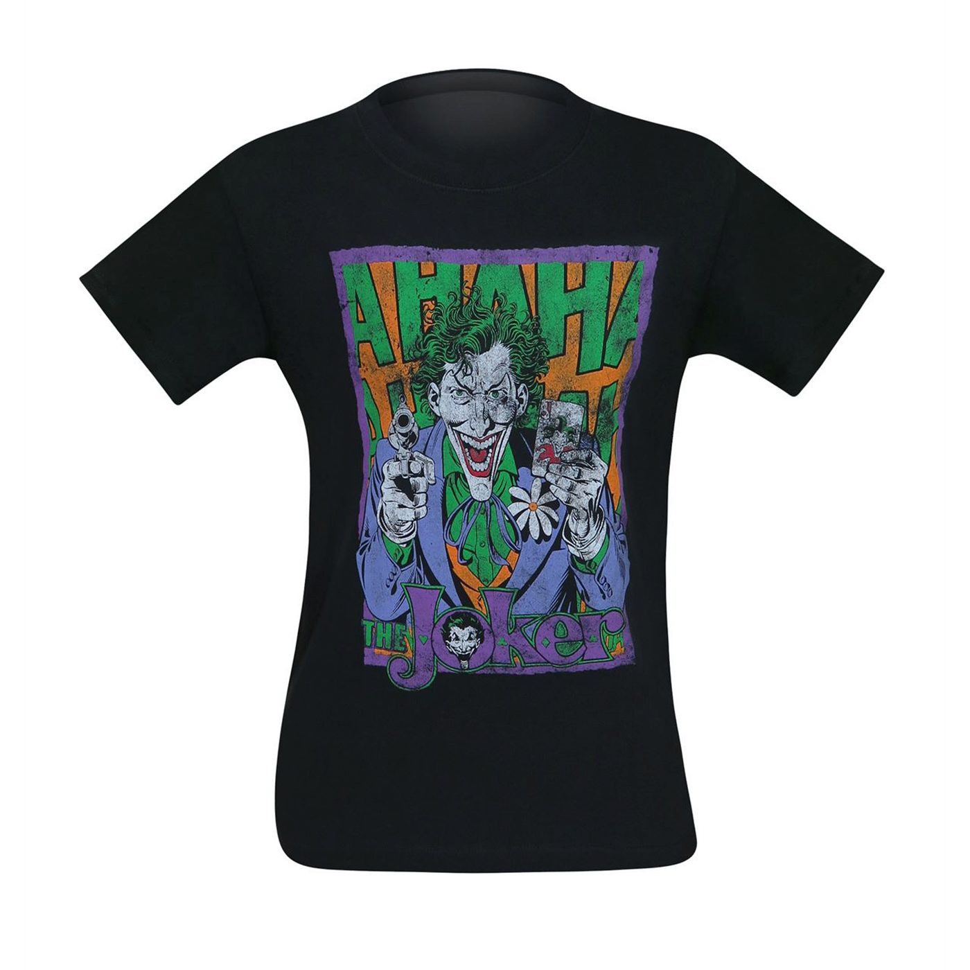 Joker Card and Gun HA HA Men's T-Shirt
