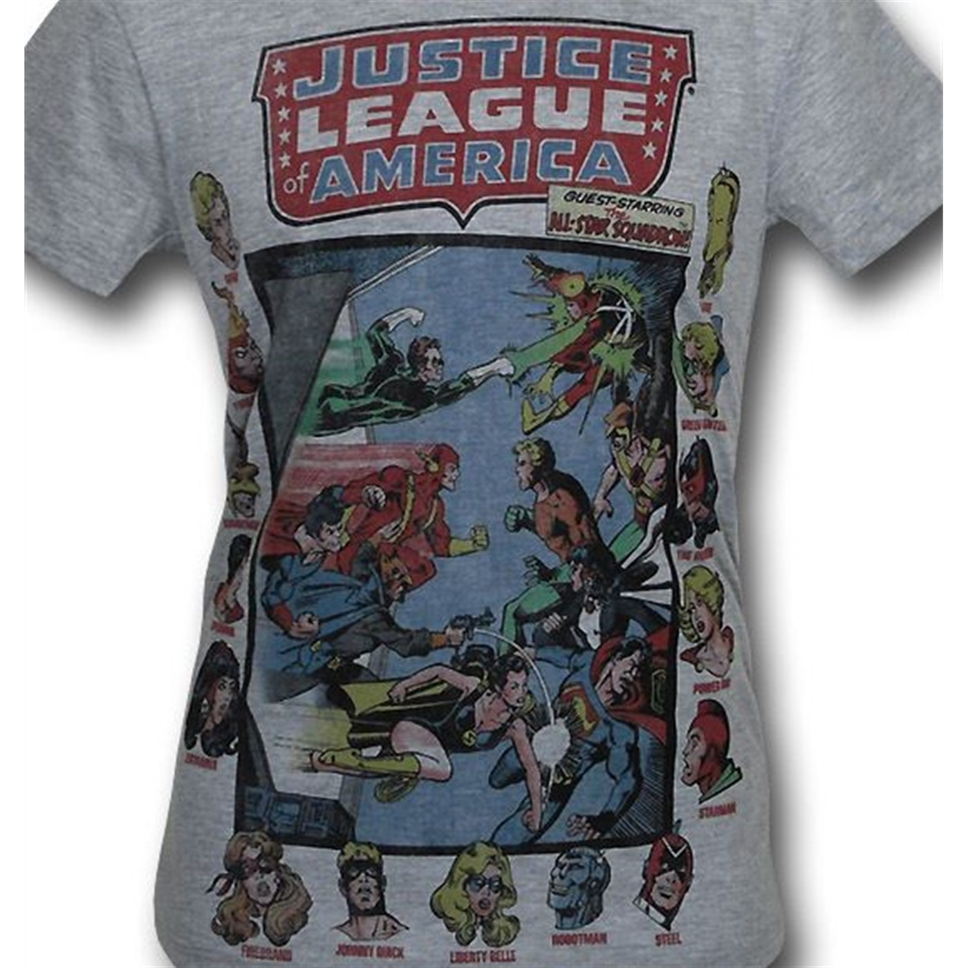 JLA with All-Star Squadron Trunk T-Shirt