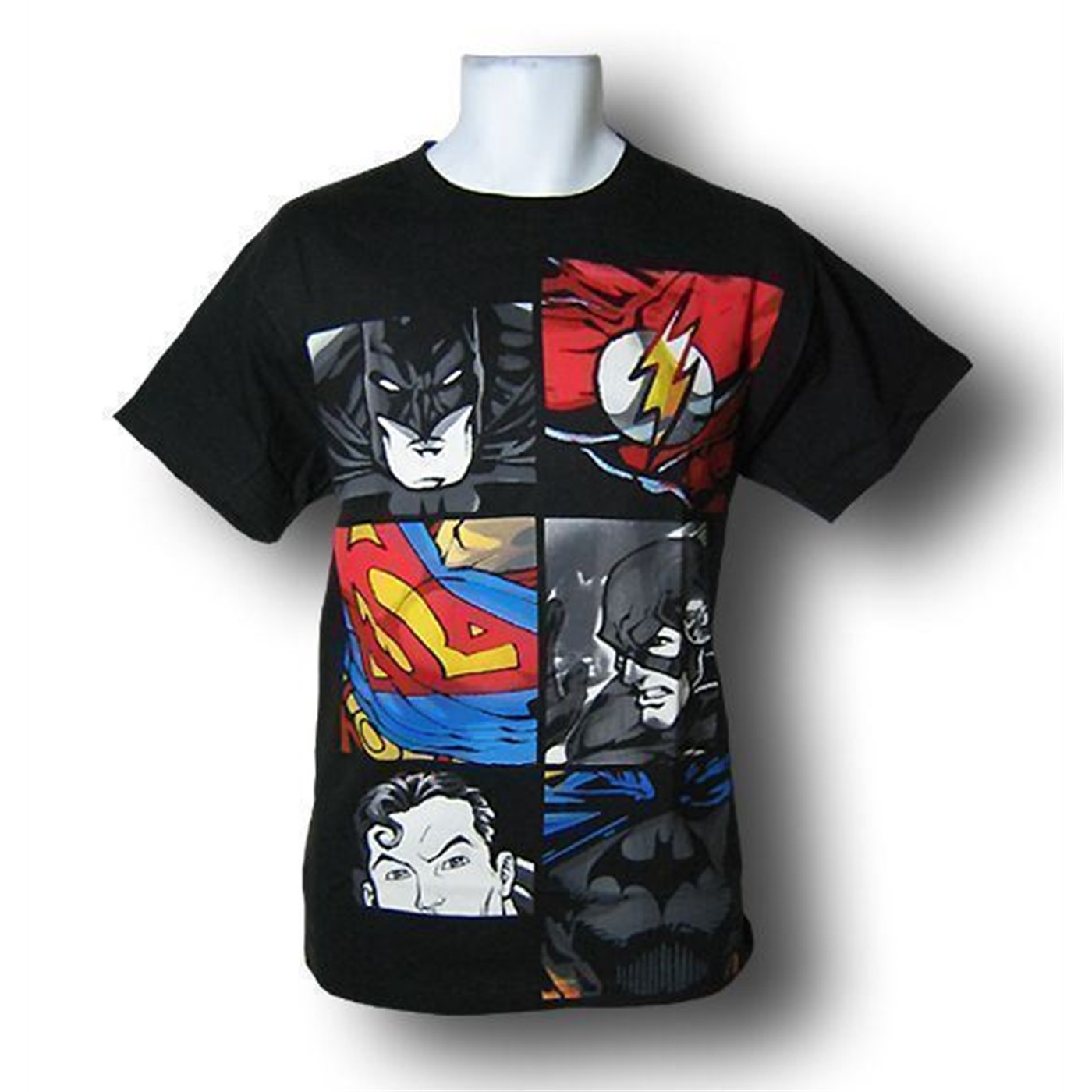 Justice League Head and Chest Symbols T-Shirt