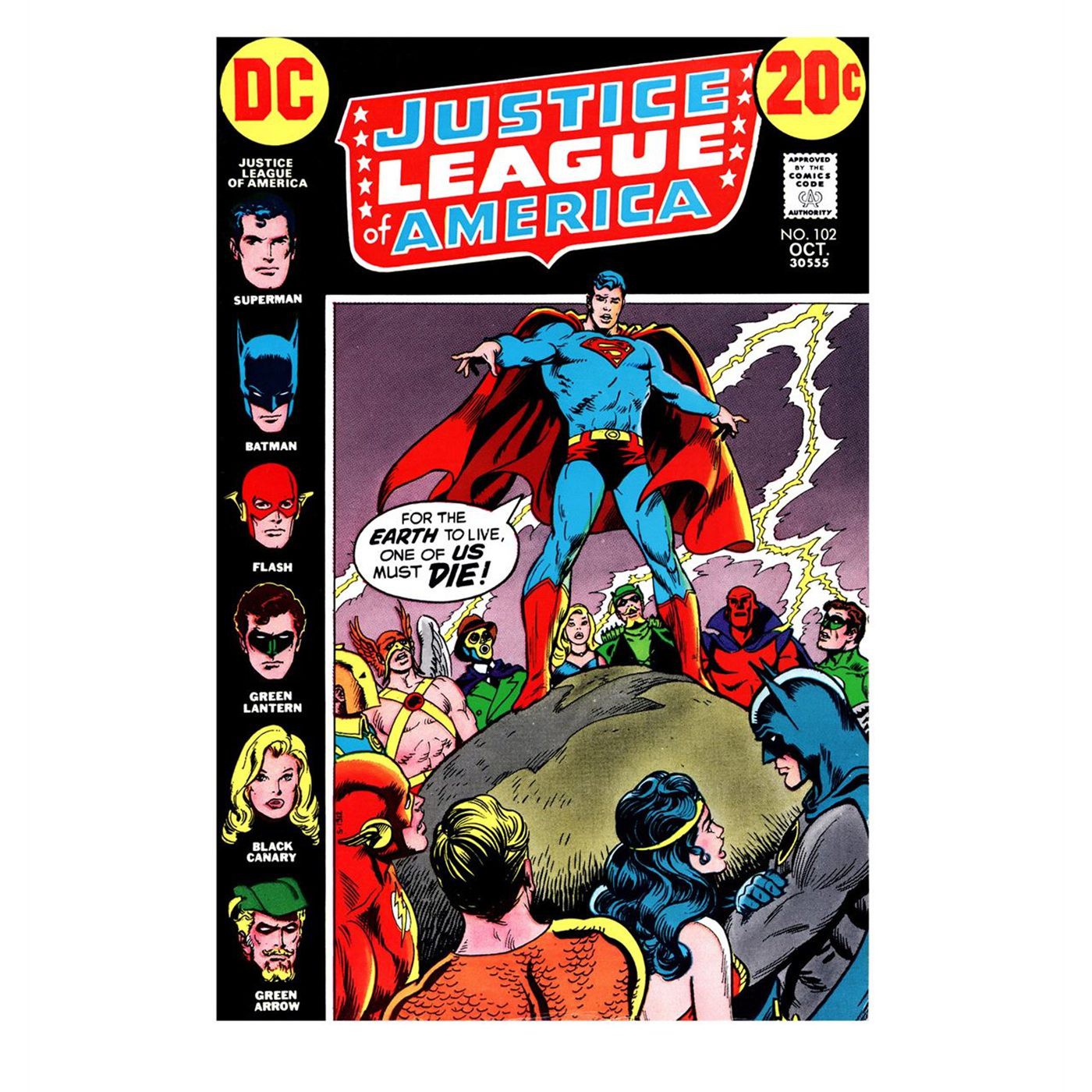 Justice League of America Comic Cover Men's T-Shirt