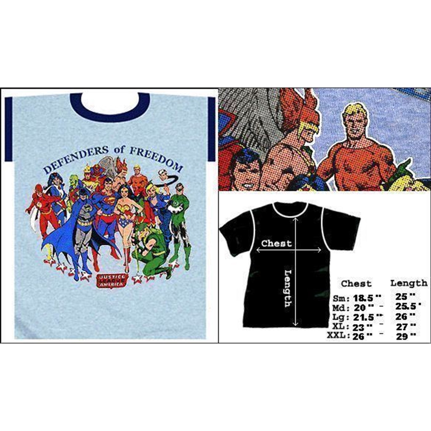 Defenders of Freedom Justice League T-Shirt