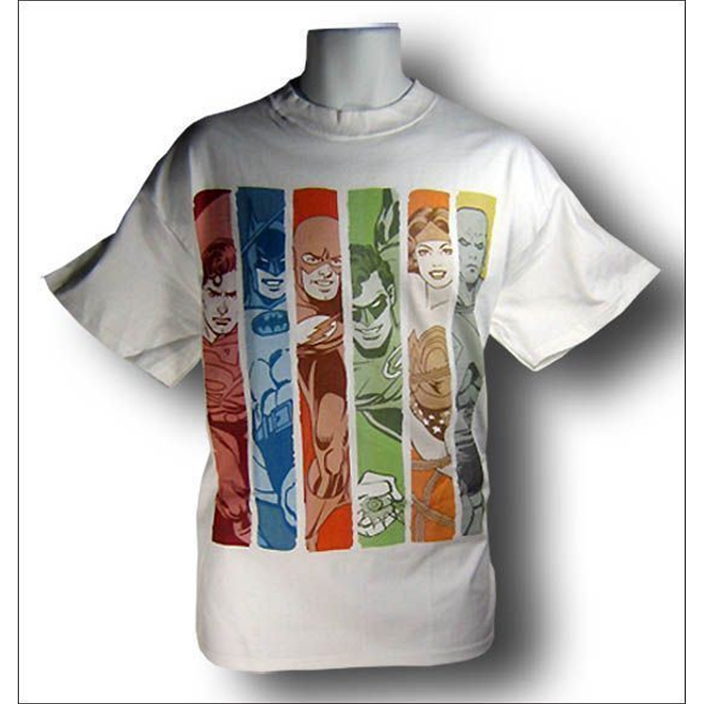 Justice League Heroes in Bars T-Shirt