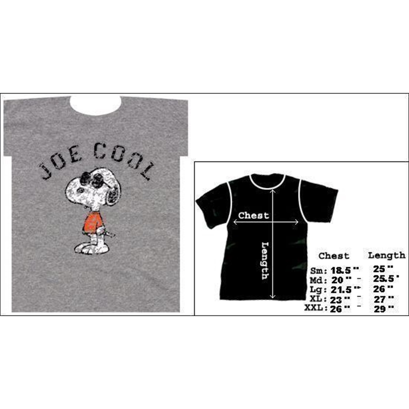 Snoopy Joe Cool tshirt