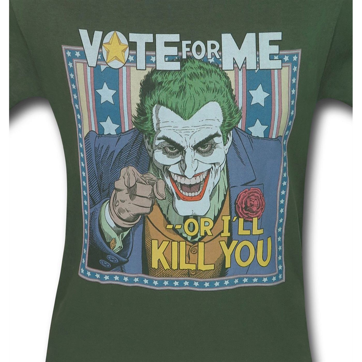 The Joker Vote For Me Or I'll Kill You Men's T-Shirt
