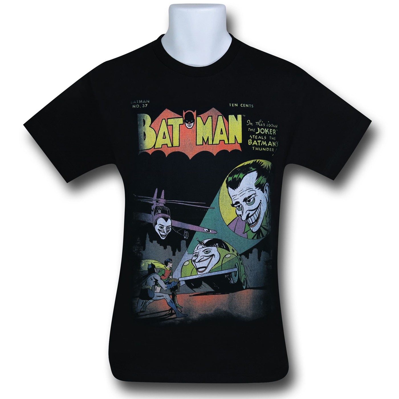 Batman vs Joker Wrong Signal Distressed T-Shirt