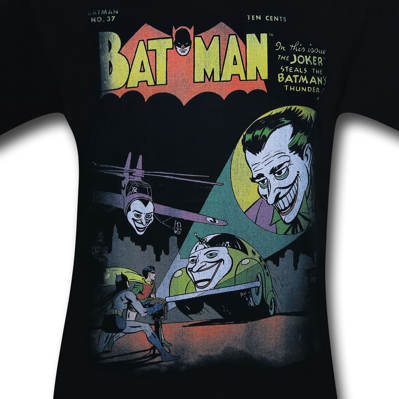 Batman vs Joker Wrong Signal Distressed T-Shirt