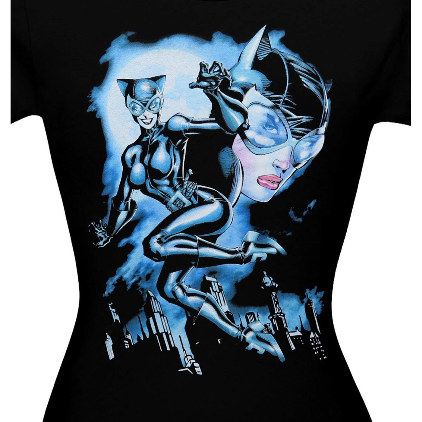 Catwoman Moon Kitty Women's T-Shirt